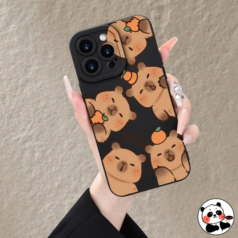

Camera Protection Phone Case For Honor Magic 6 5 4 Pro Lite 3 Pro Cute Cartoon Capybara Shockproof Soft Cover