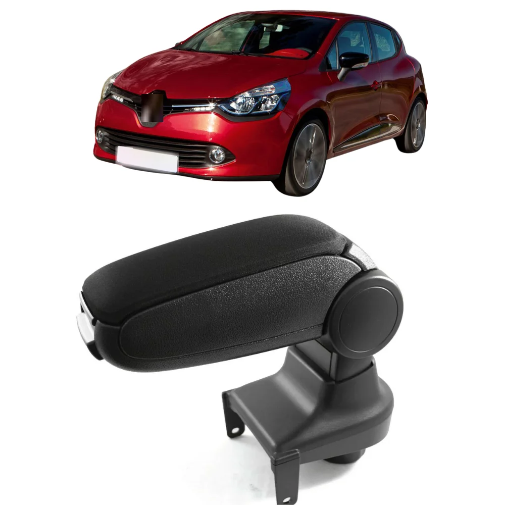 Armrest Arm Rest Centre Console Storage Box Black For Renault Clio Mk4 IV 14-18 Original Fit LHD Car Interior Accessories