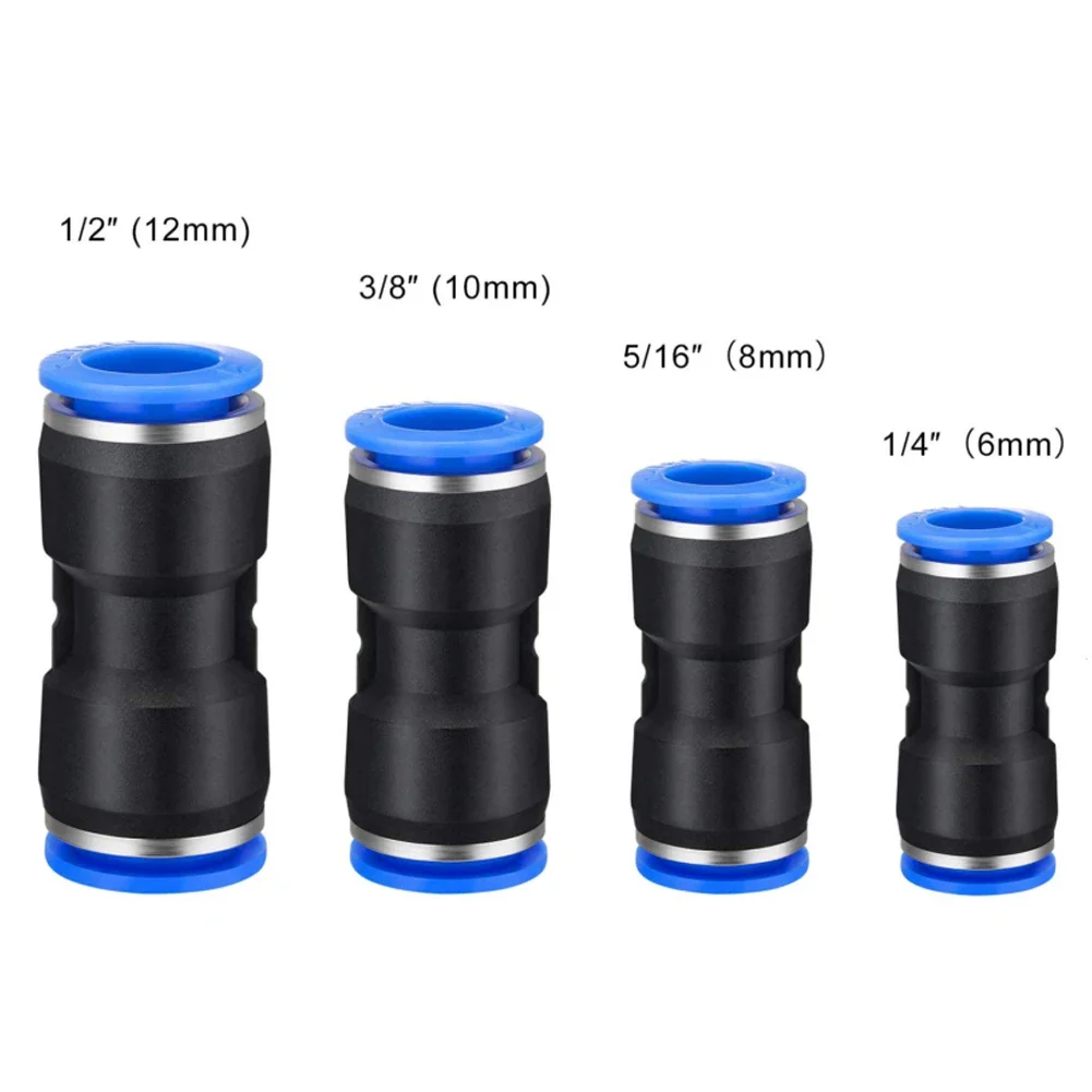 40 قطعة مستقيم دفع بولي موصلات موصلات هوائي ربط تركيبات خط الهواء خرطوم سريع إصلاح ل 6 8 10 12 مللي متر القطر الخارجي الأنابيب