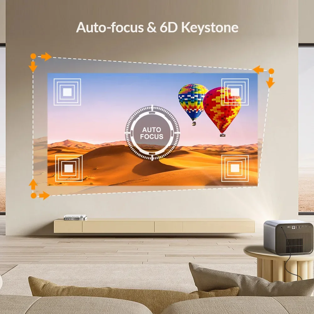 BYINTEK R90 Rock Projector 4K Full HD 1080P 2200 ANSI Android TV 11.0 WiFi Bluetooth مع مكبر صوت 10 وات جهاز عرض مسرح منزلي ثلاثي الأبعاد