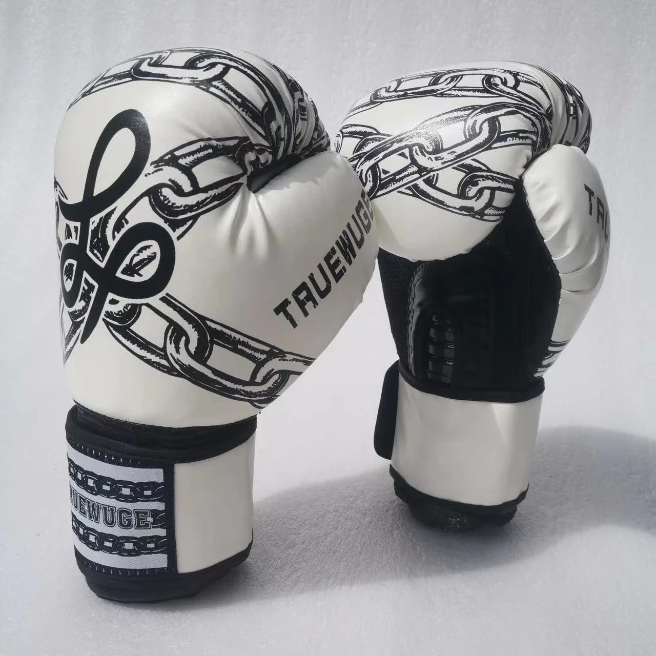 12oz Muay Thai Glove PU Leather Boxing Gloves for Men MMA Sanda Karate Gloves Boxing Equipment Punching Gloves