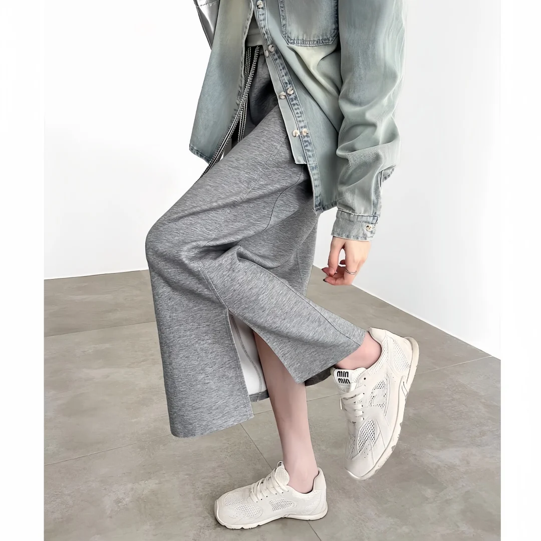 Women's High-End Style Hip-Hugging One-Step Half-Length Skirt Straight Tube A-Line Slit Long Skirt for Fashionable Look - view 2