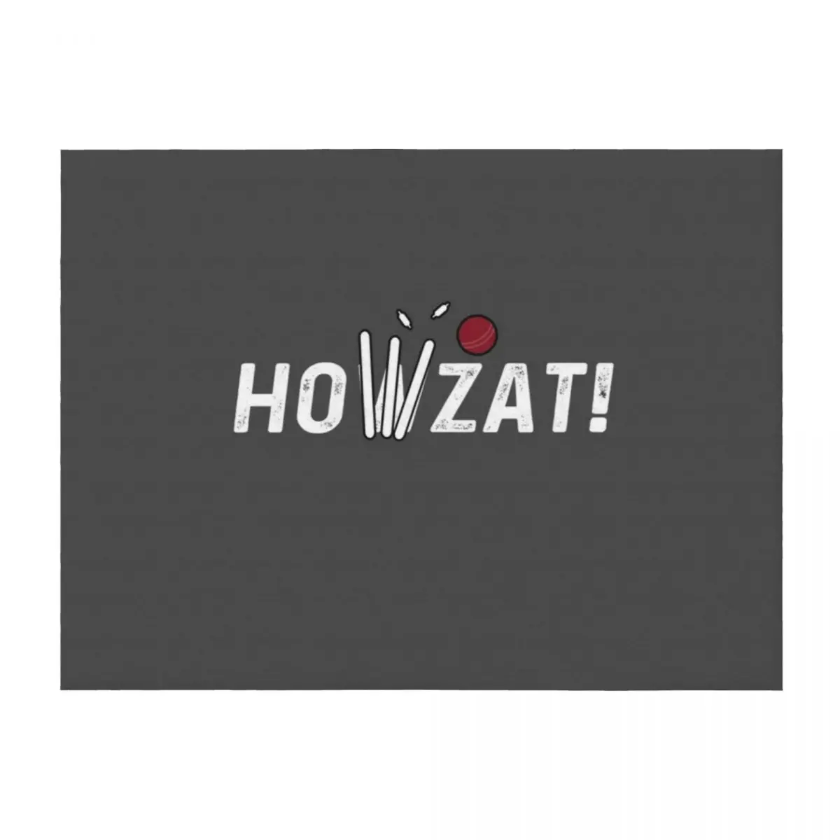 

Cricket Lover Howzat Ball And Wicket by Cricket Fan Gifts Throw Blanket Shaggy Sofa Quilt Moving for winter Blankets