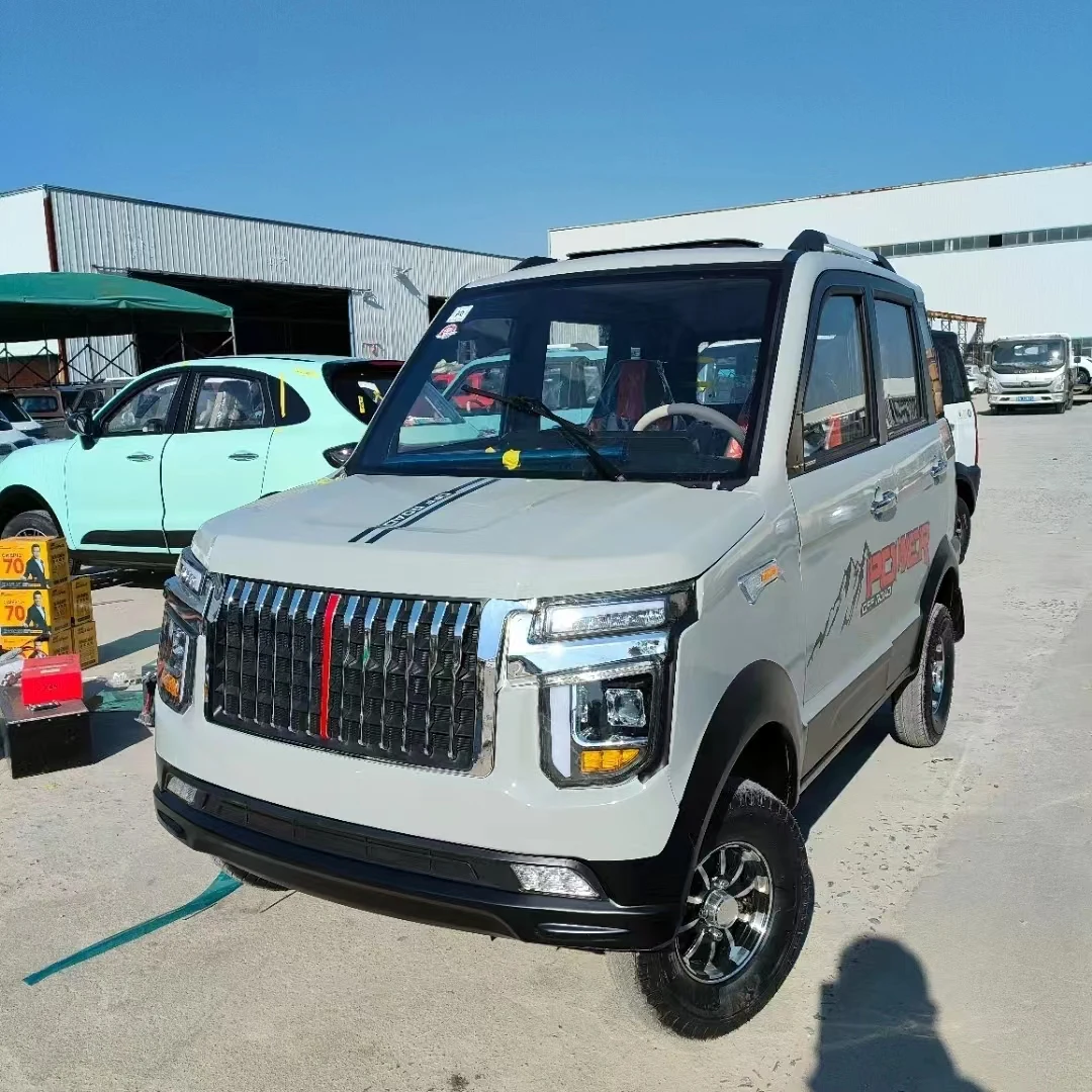 New energy electric vehicle with foldable seat and automatic manual steering wheel