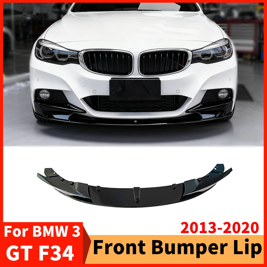 For BMW 3 Series GT F34 2013-2020 M Sport Version Tuning Accessories Front Splitter Bumper Lip Air Deflector Decoration Tuning