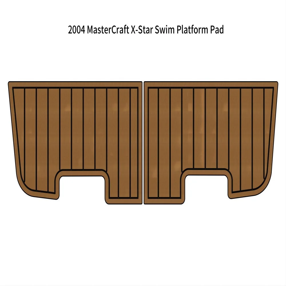 2004 MasterCraft X-Star Swim Platform Pad Boat EVA Foam Faux Teak Deck Floor Mat SeaDek MarineMat Gatorstep Style Self Adhesive