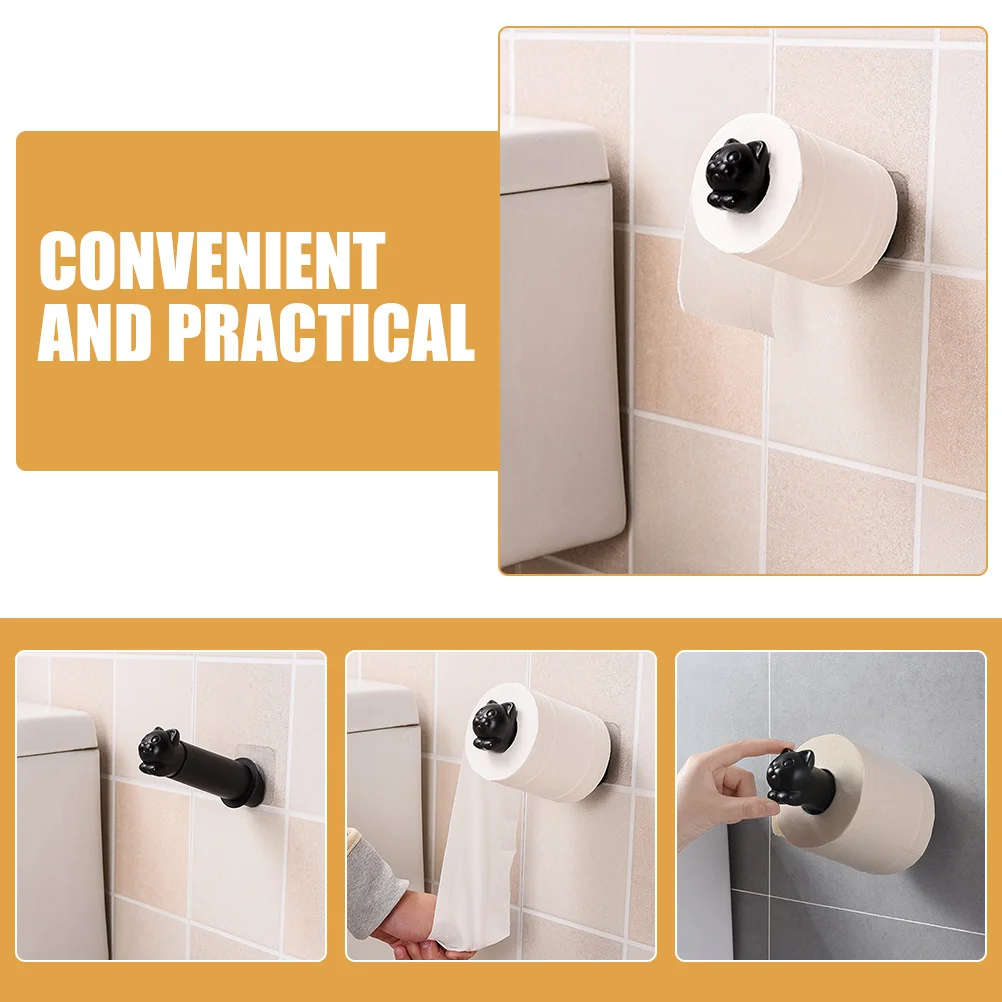 

Chic Cat Toilet Paper Mount Wall-Mounted Roll Paper Organizer Bathroom Accessory Toilet Tissue Rack Bathroom Supply