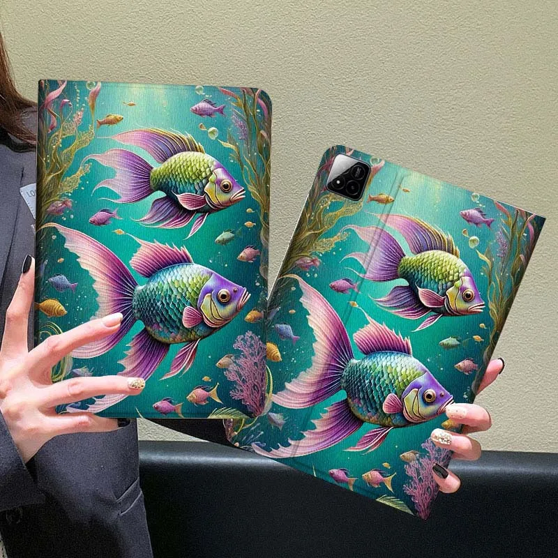 

Underwater Jellyfish Scene For Xiaomi Redmi Mi Pad 5 6 6s 7 SE Pro Max Ultra 12.4 12.5 14 inch Tablet Case