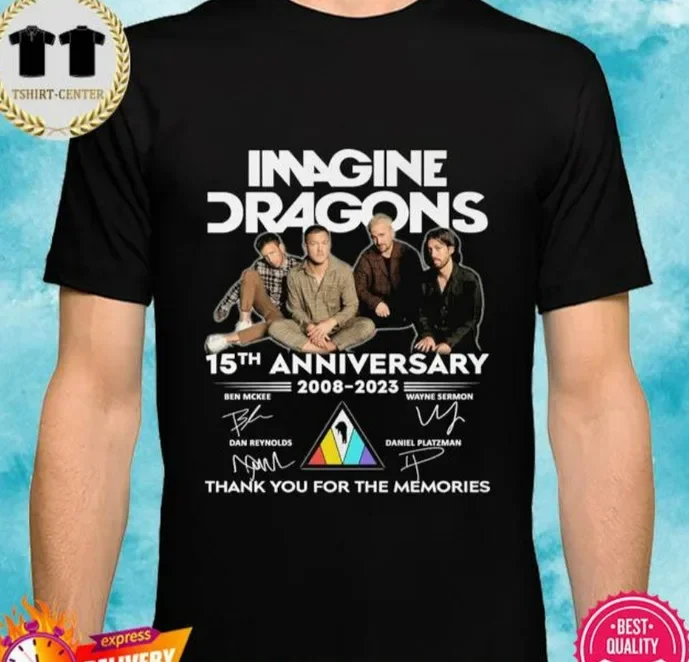 Imagine Dragons 15th Anniversary t shirt,, graphic design,graphic gift mother