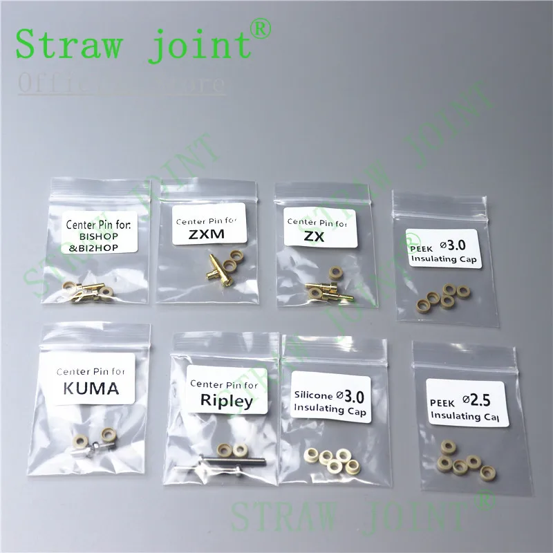 1Kit Fasteners Bolts 510 Pin Copper Center Screw with PEEK Insulating Cap for ZX MESH BISHOP BI2HOP Kuma Dead Rabbit 4 Ripley