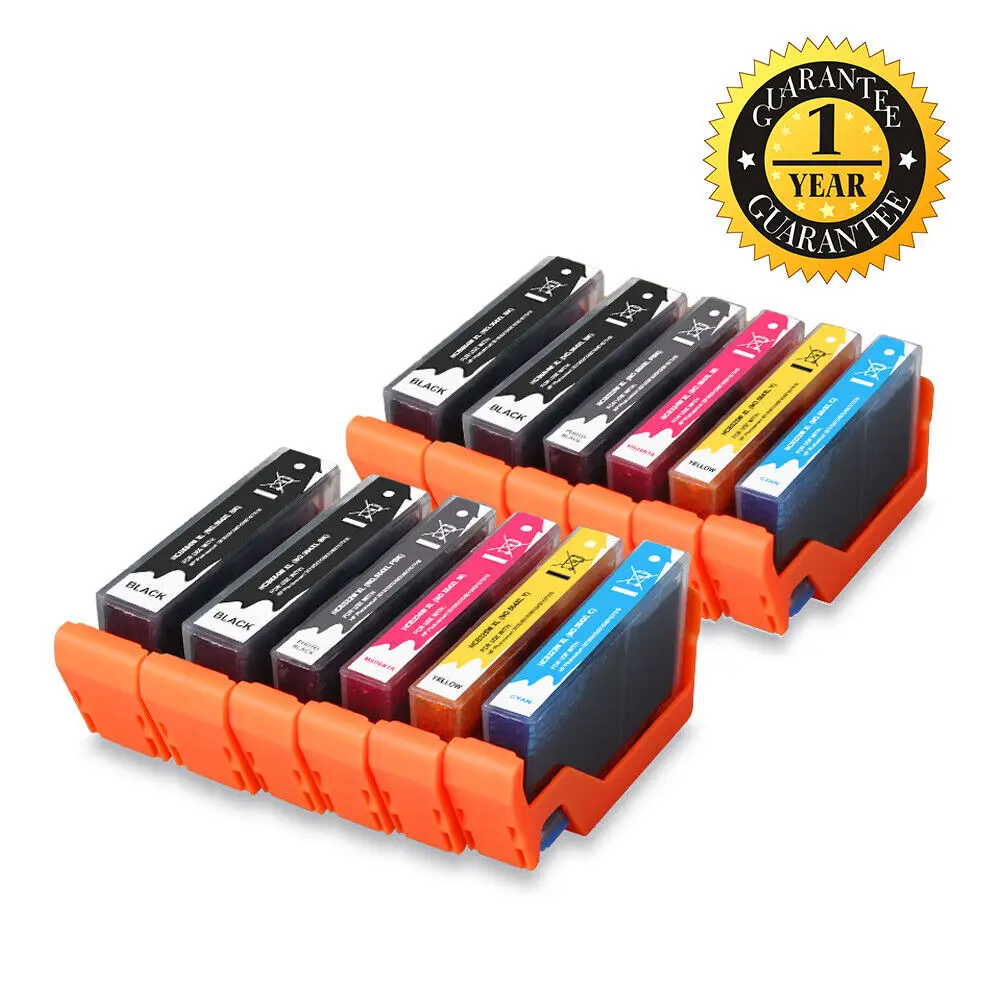 12 PK Ink Cartridges Set 564XL 564 For HP Photosmart 7525 6520 5520 5510 Printer