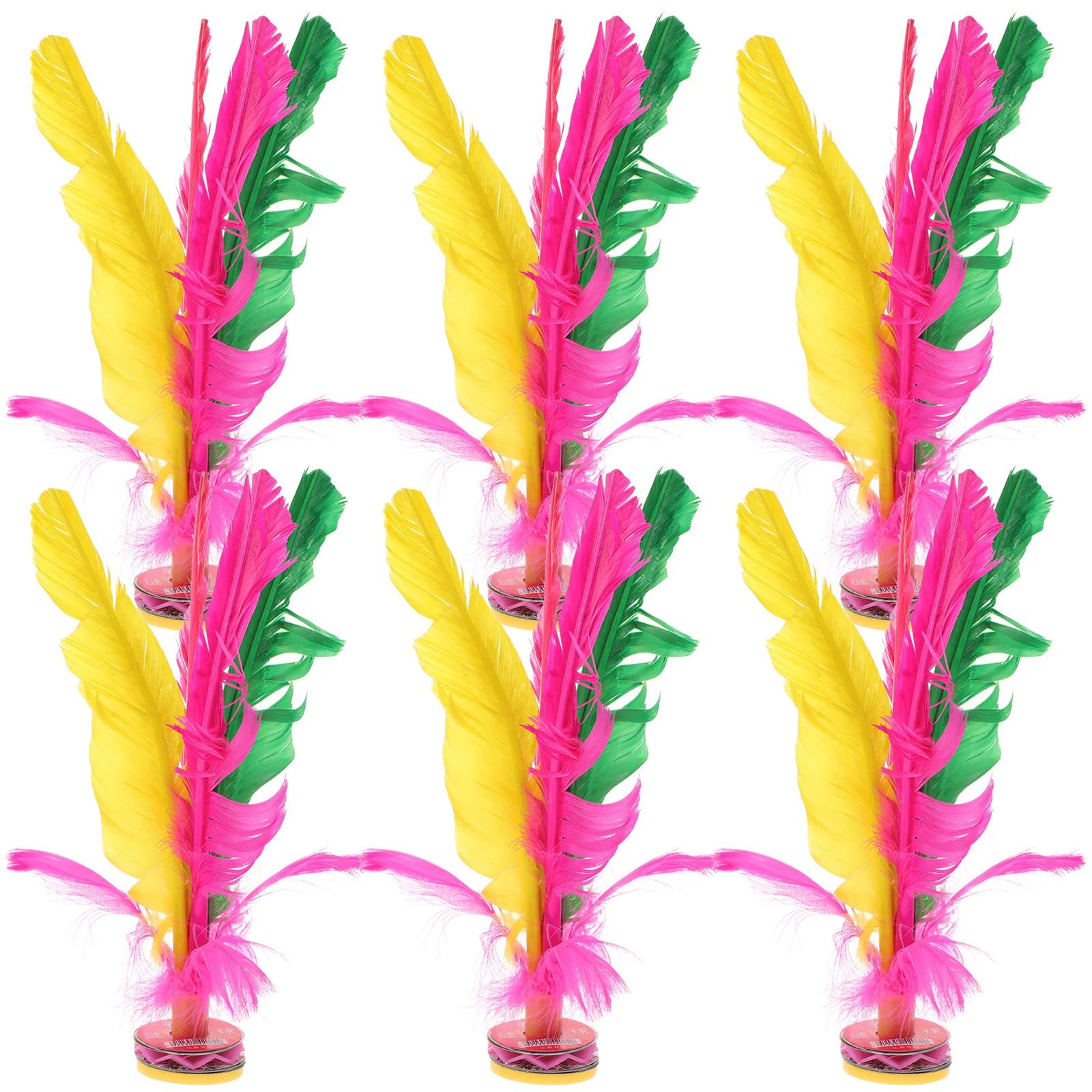 

6 Pcs Exercise Game Toy Adult Jianzi Kick Shuttlecock Chinese for Kids Shuttlecocks Hand Handmade Colorful