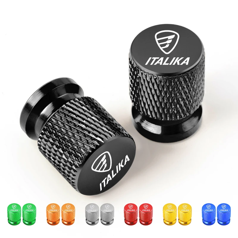 2 uds tapas de válvula de neumático cubierta de neumático de rueda aleación de aluminio CNC para ITALIKA 125 Z 150 SZ 150 200 250Z AT110 AT125 RT Accesorios