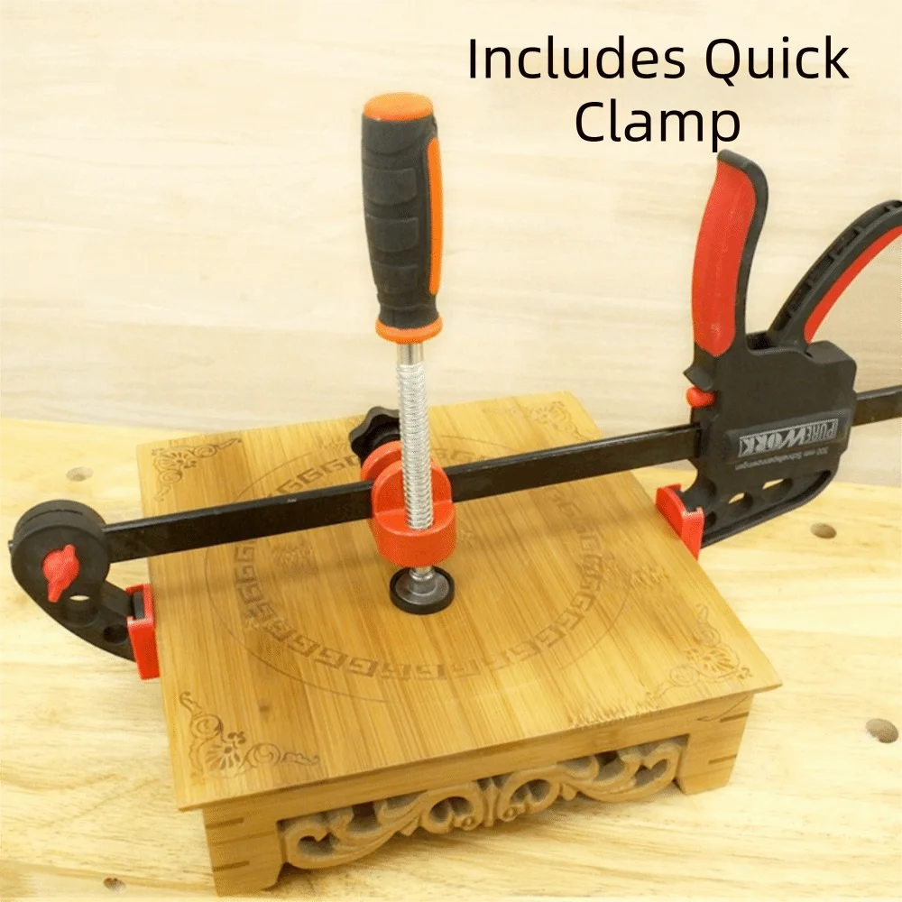 Fine Workmanship Woodworking Edge Clamp Tightening Clip Metal Construction F-Clamp Quick Grip Mechanism Comfortable Handle