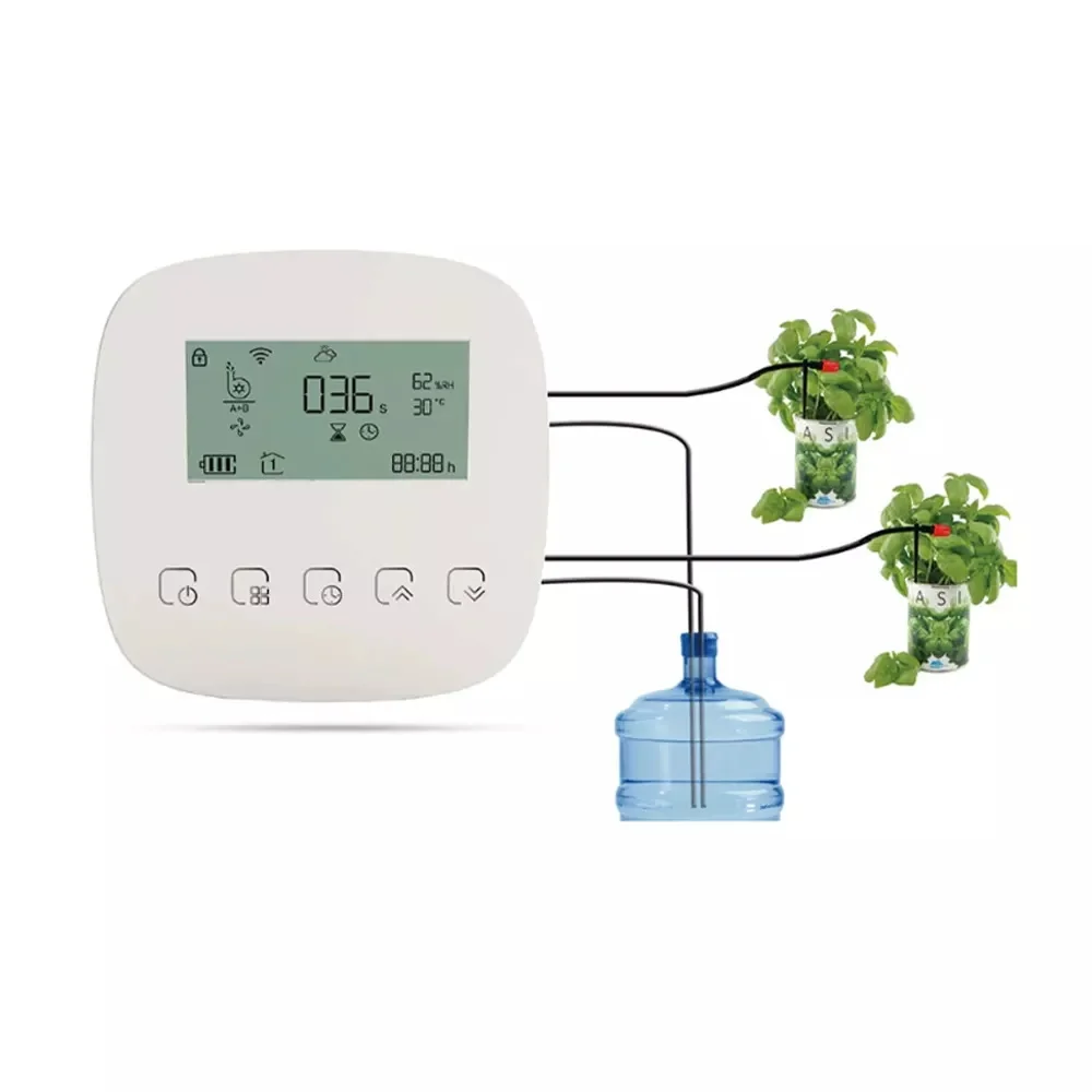 

Tuya WiFi Smart Automatic Micro Drip Irrigation Kit Solar System Smart Control Sprinkler Watering Timer Controller