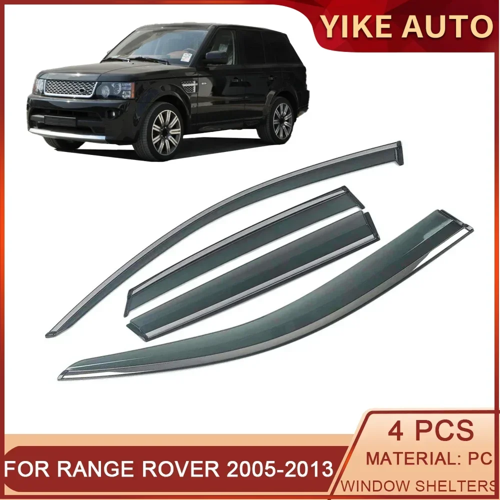 

For Range Rover Sport L320 L494 2005-2022 Car Window Sun Rain Shade Visors Shield Shelter Protector Cover Trim Frame Sticker