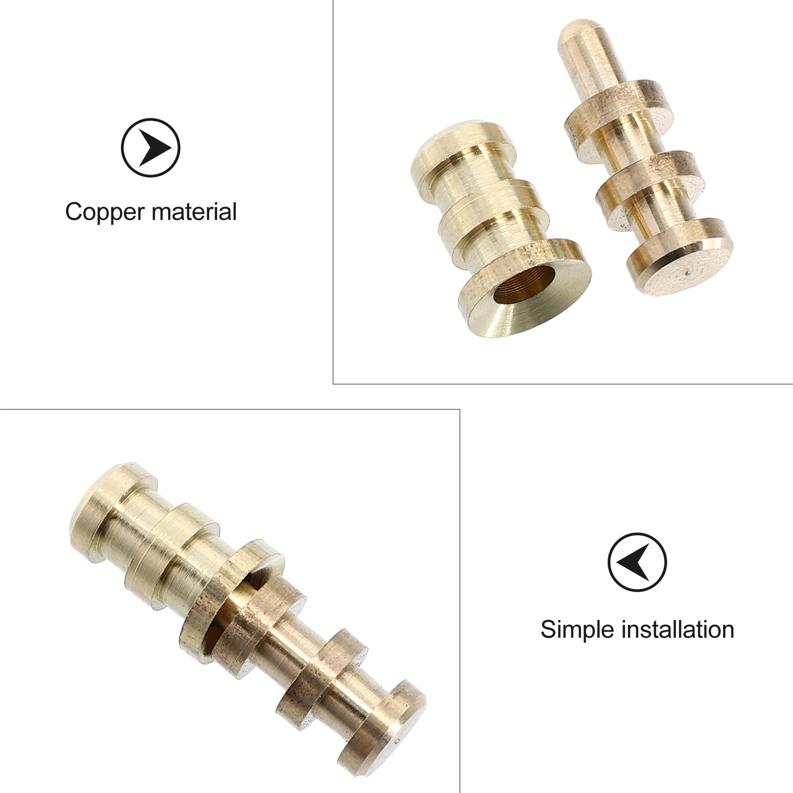 

20 set Metal Table Alignment Pin Corrosion Resistant Dowels For Leaf Table Connector Bolt Sleeve Sturdy Rustproof
