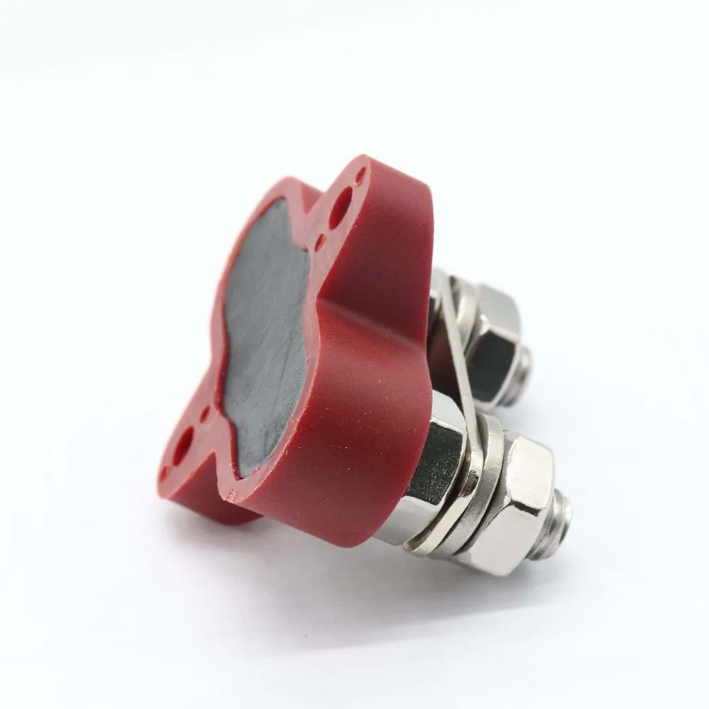 

M8 Dual Terminal Stud Heavy Duty Power Distribution Block Plastic Base Reinforced Nylon for Car Boat Rv Truck Cable Connection