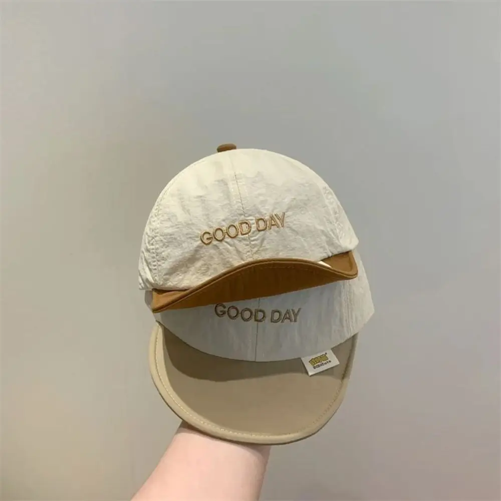 Korean Summer Letter Baseball Cap Soft Thin Baby Peaked Hat Breathable Quick-drying Children Visors Cap Toddler