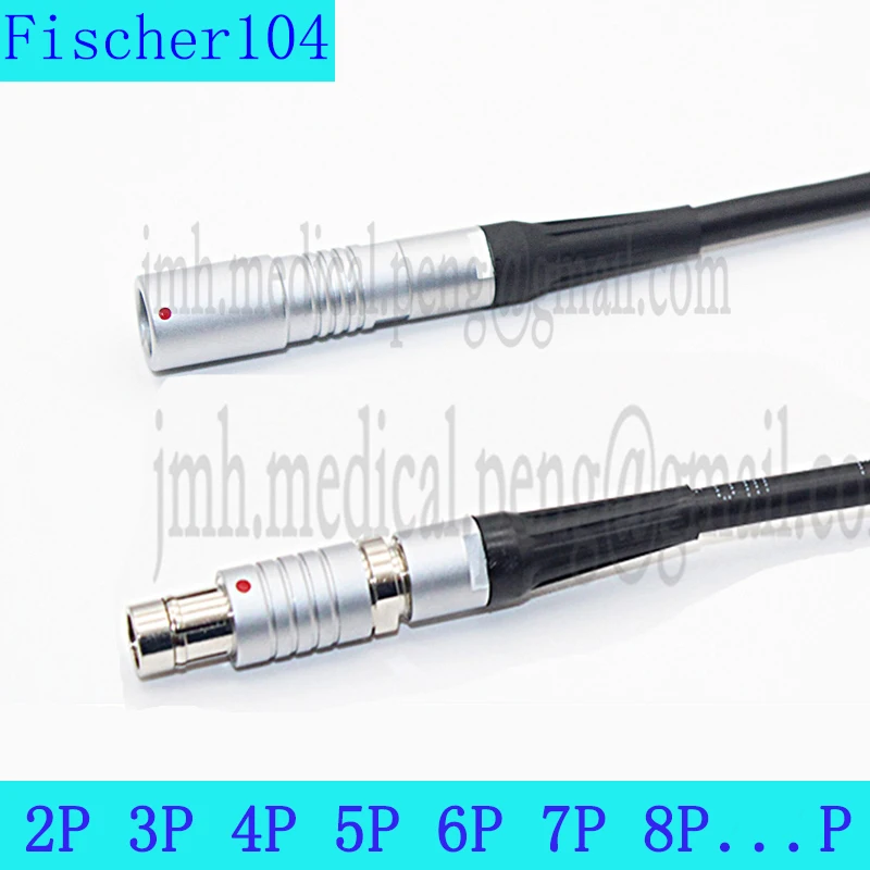 

Compatible Fischer 104 2F 2 3 4 5 6 7Pin Waterproof Push-pull Self-locking Male Plug Female Socket Round Connector Welding Cable