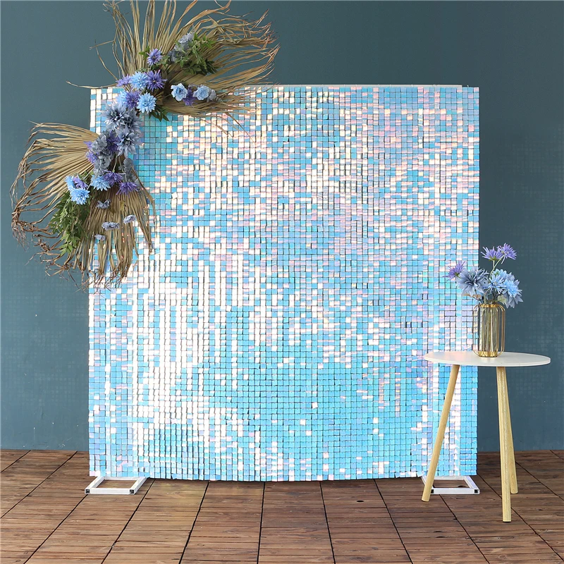 JAROWN Wedding Decoration DIY Background Wall Birthday Party Family Activity Shimmer Wall Custom Size And Quantity