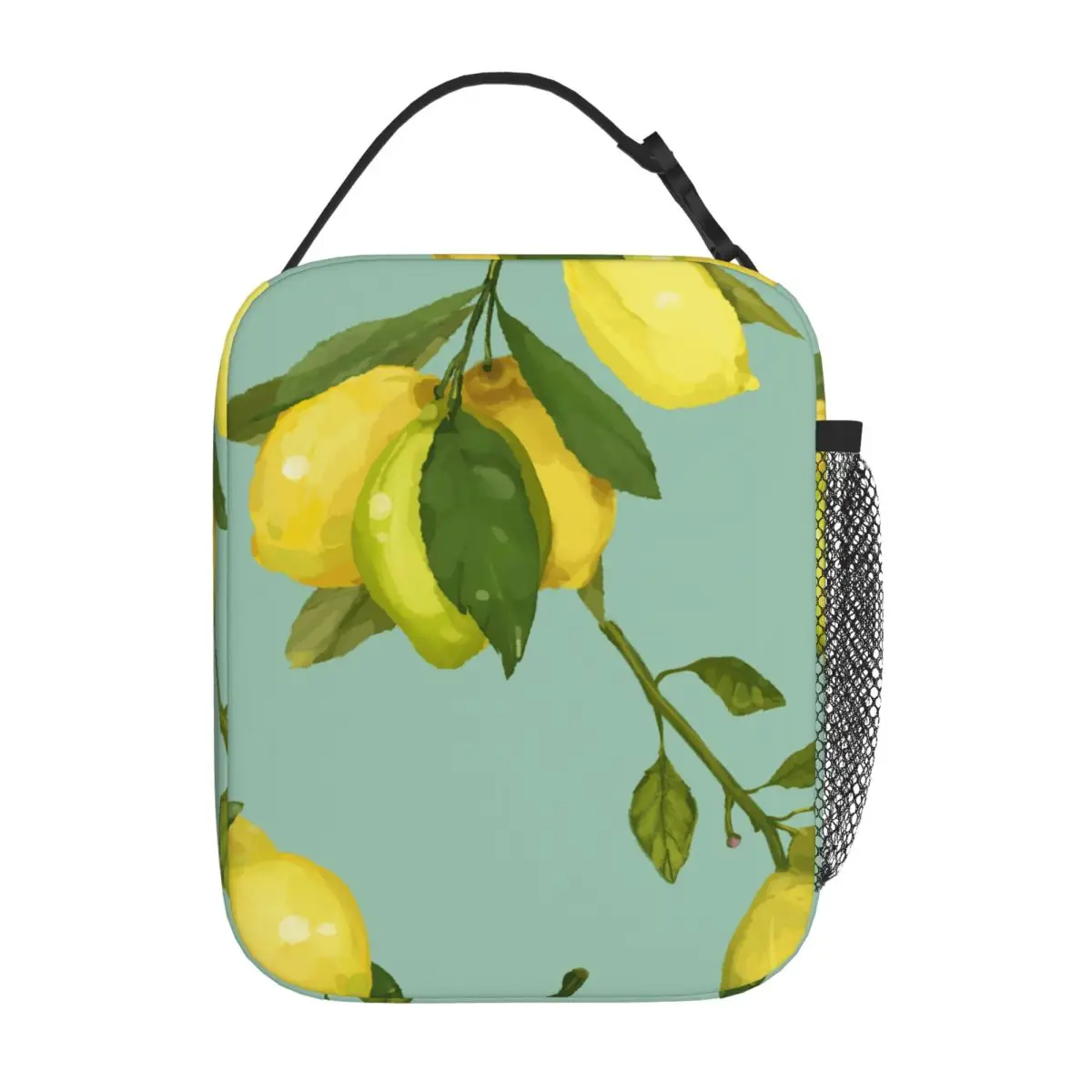 Bestselling Lemon Outdoor Style Carry Lunch Bag Office Break Canvas Lunch Bag