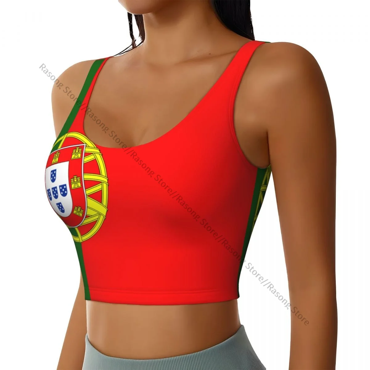 Sports Bra Women Running Yoga Clothes Vest Flag Of Portugal Gathering Fitness Vest