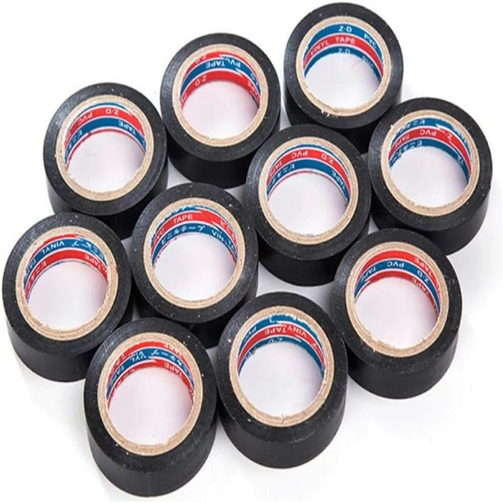 

Electrical Tape 3 Pack 0.6 Inch Black Electrical Insulation Tape, 19.5 Feet Electrical Wire Repairing Black Insulation Tape