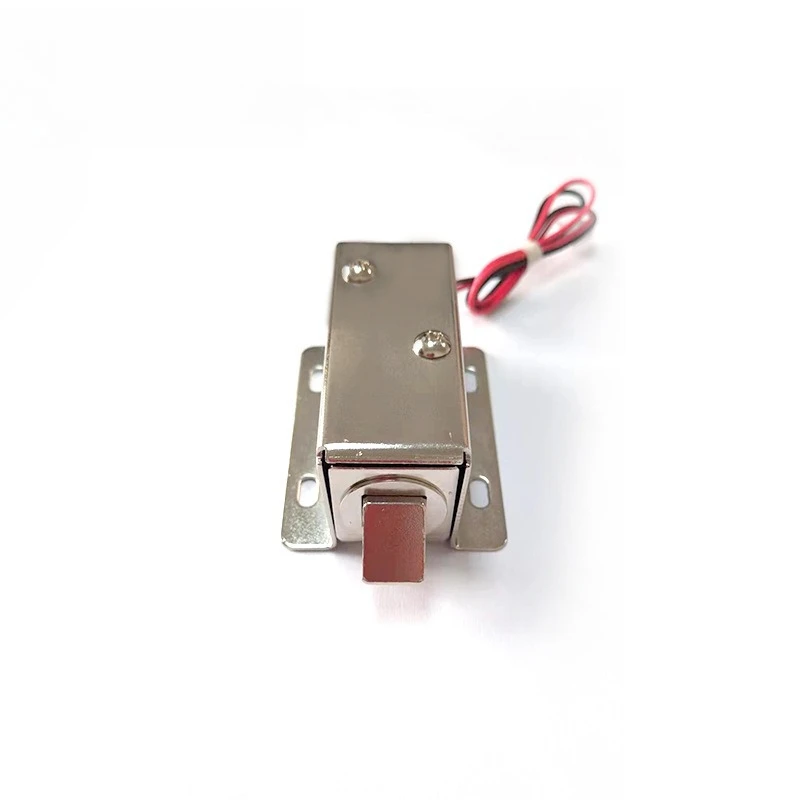 Miniature Electromagnetic Lock DC12V/24V Diagonal Port Small Electronic Control Lock for Cabinet Door