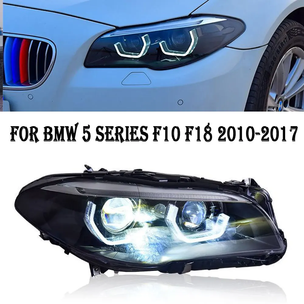 

Автомобильные фары для BMW 5 серии F10 F18 525I 530I 2010-2017, обновленные модифицированные головные лампы, динамический сигнал поворота, автомобильные аксессуары