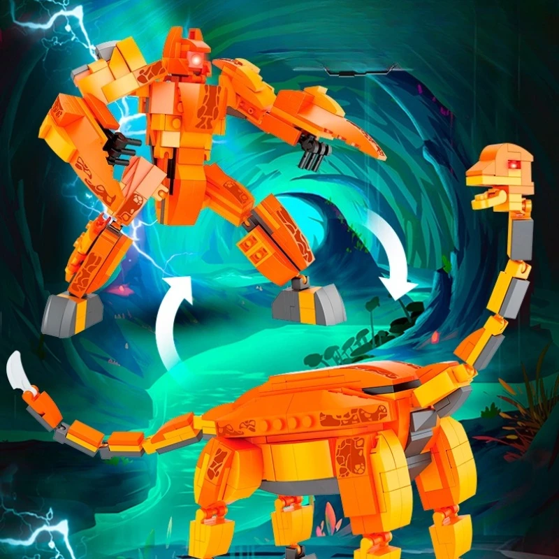 

SEMBO Jurassic Brachiosaurus Building Blocks Children's Educational Assembling Robot Trendy Toy Dinosaur Model Ornament Gift