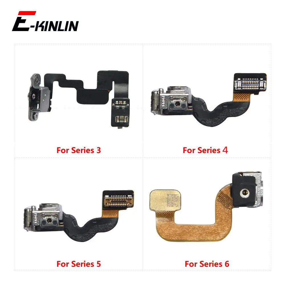 For Apple Watch Series 3 4 5 SE 6 S4 S5 S6 Frame Crown Shaft Housing Button Nut Cover Rotating Flex Cable Replacement Parts