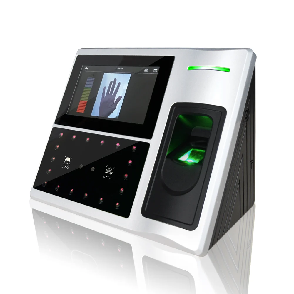 Built-in Battery Large Capacity Multi-Biometric Plam Scanner Time Attendance & Access Control System Face Recognition Terminal