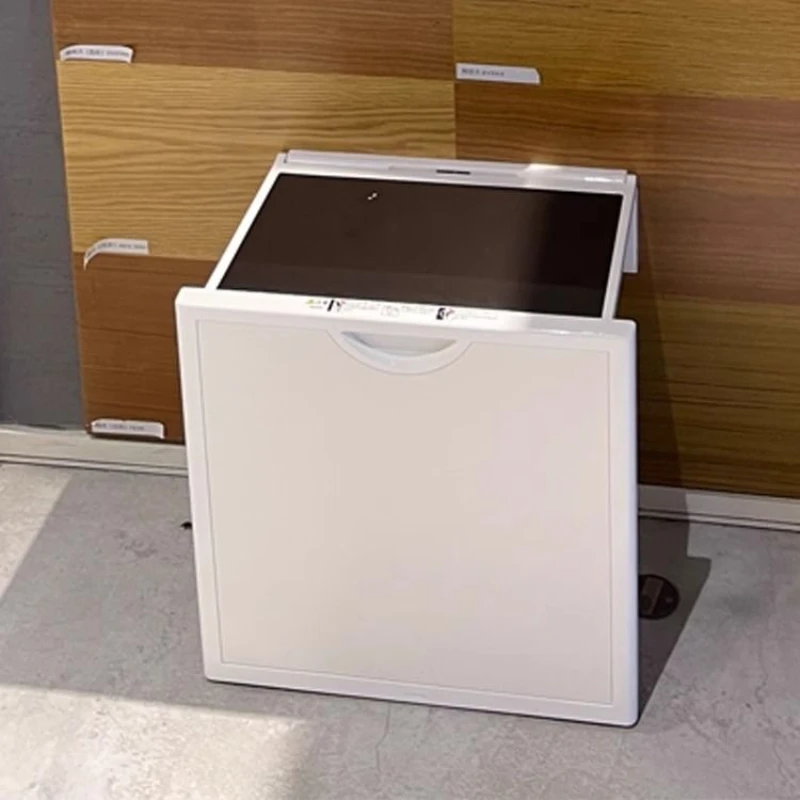 

Shoe change folding stool adult cloakroom wall-mounted chair metal leather seat