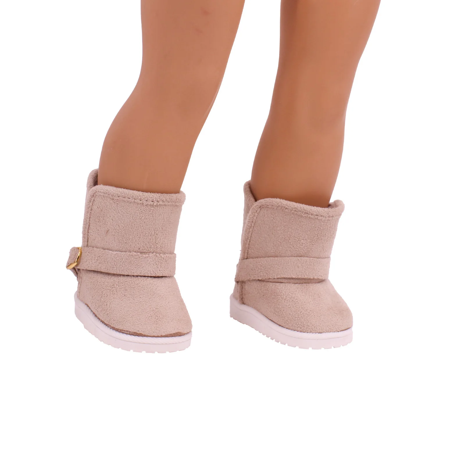 Paire De Bottes En PU Et Peluche Pour Poupée 18 Pouces – Accessoire De Mode Pour Filles 43-46 Cm