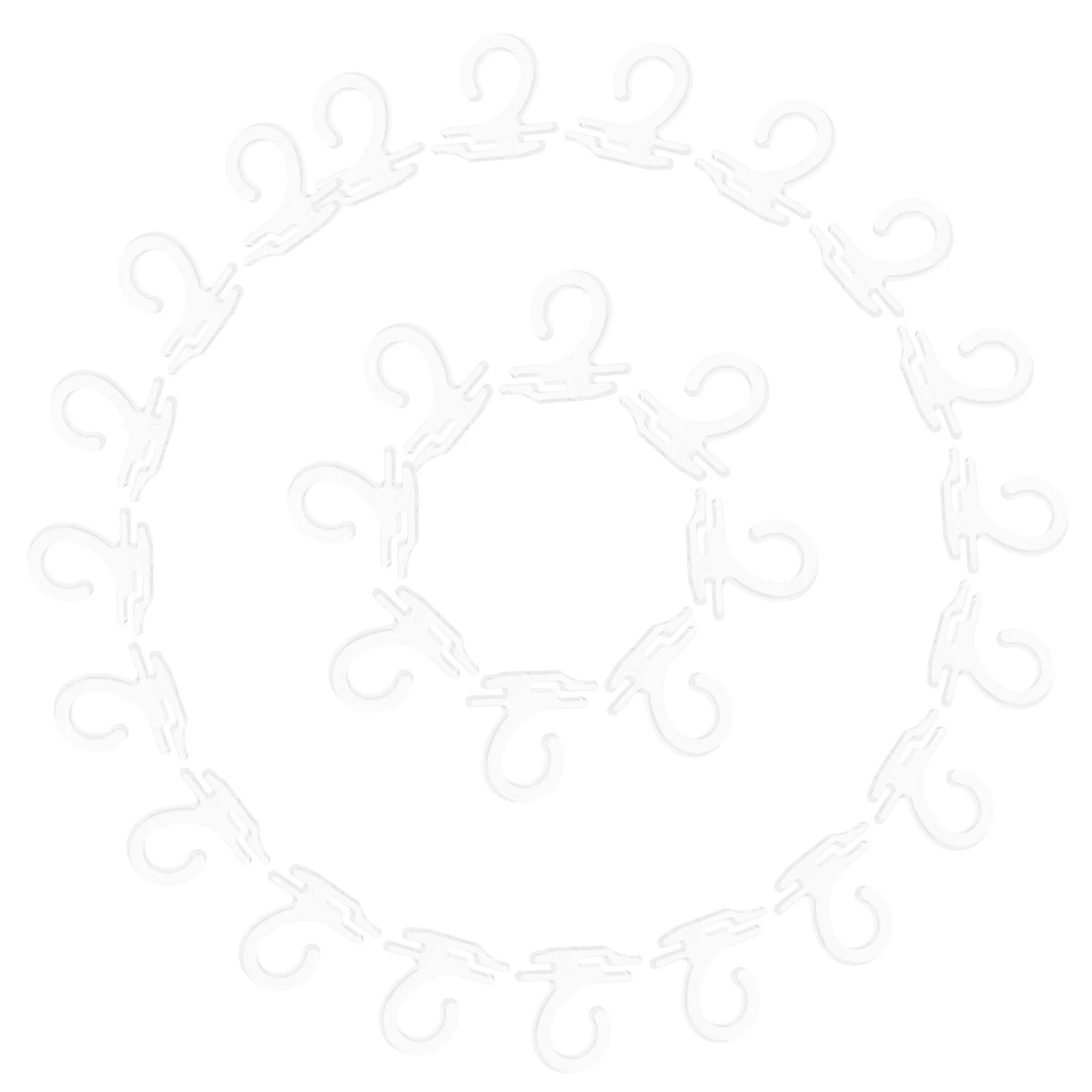 

300pcs Transparent Hook Sock Hangers Plastic Retail Display Supplies Smooth Edges For Sock Packaging Underwear Hanging Storage