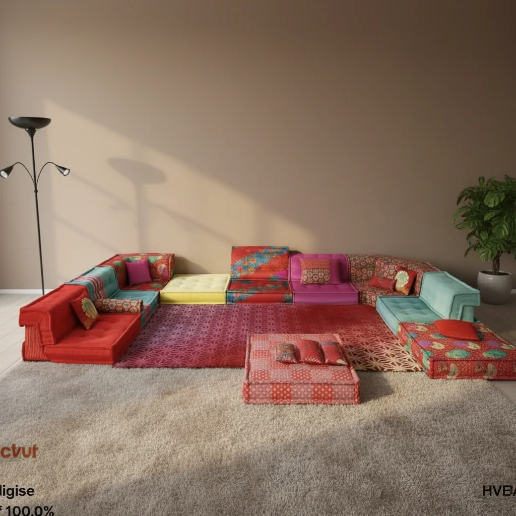 #Hot Sale Modern Multifunctional Modular Sectional Sofa Set Colorful Fabric for Living Room Apartments Hotels & Warehouses