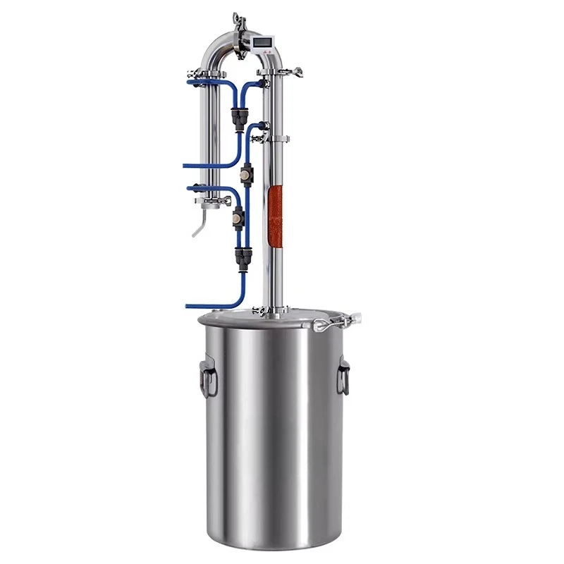 Distillation Tower System for Vodka & Liquor - Copper & Stainless Rectifying Column with Aging Accelerator