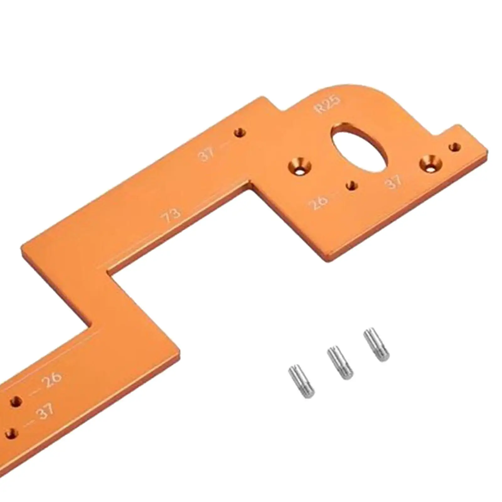 Invisible Embedded Handle Slotting Template Portable Woodworking Tool Wood Slotting Tool for Grooving Wardrobe Carpentry Closet