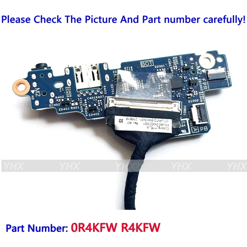 GYX جديد USB الصوت SD بطاقة Rearder IO مجلس لديل انسبايرون 16Plus 7610 R4KFW.