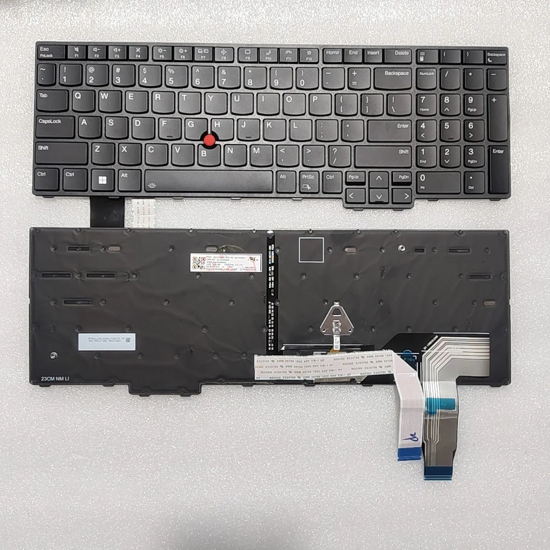 

Клавиатура США с подсветкой для ноутбука Lenovo Thinkpad T16 P16s Gen2 P16V Gen1 L15 Gen4 G1 G2 G4 5N21K05078