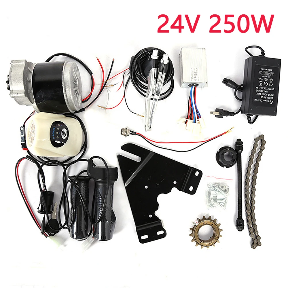 Bicycle Modified E-bike Accessories 24V 250W Mountain Bike Modified Electric Bike Kit Motor Controller Control Unit & AU Plug