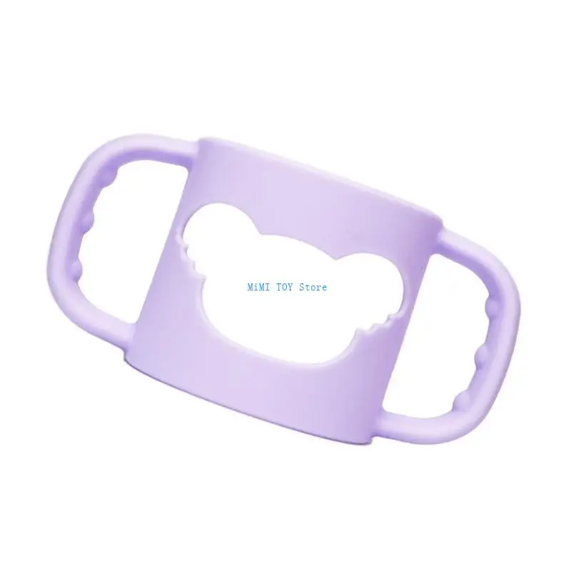 

24BE Silicone Baby Bottle Handle Case Comfortable Grip Aid for Infants Over 6 Months