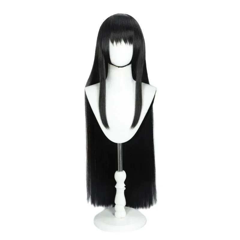 Osaragi Cosplay Wig Gothic Taro Sakamoto Anime SAKAMOTO DAYS Osaragi Cosplay Black Straight Hair 90-95cm for Woman Girls