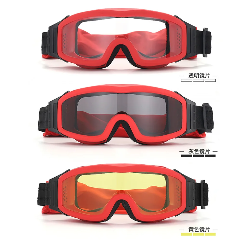Firefighting Goggles Dust-proof Windproof Flame-retardant Glasses Hightemperature Resistant Heat-insulating Double-sided Antifog