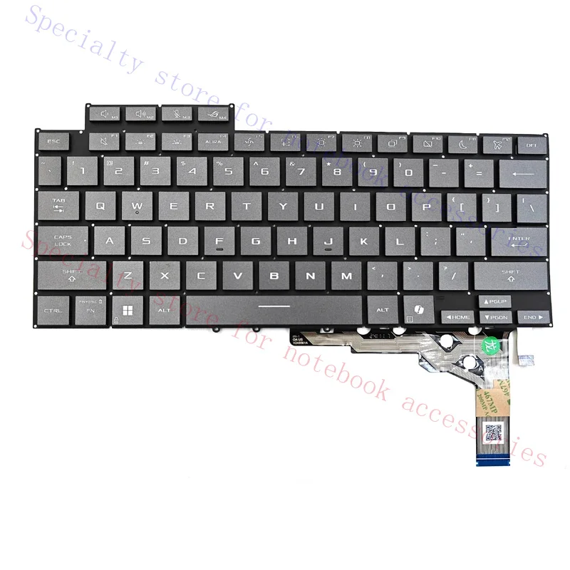 New For Asus ROG Zephyrus G16 GU605MI GU605MU GU605MV GU605MY Series Laptop Keyboard US Gray With Backlit