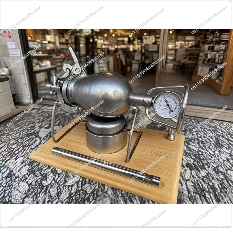 New Popcorn Machine Household Mini Small Popcorn Machine Grain Amplifier 304 Stainless Steel Hand Crank