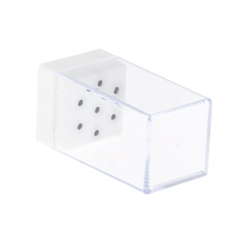 Portable Nail Drill Bit Holder Case Lightweight Nail Bit Storage Container Organizer for Gel Nail Art Tool Home Salon Use