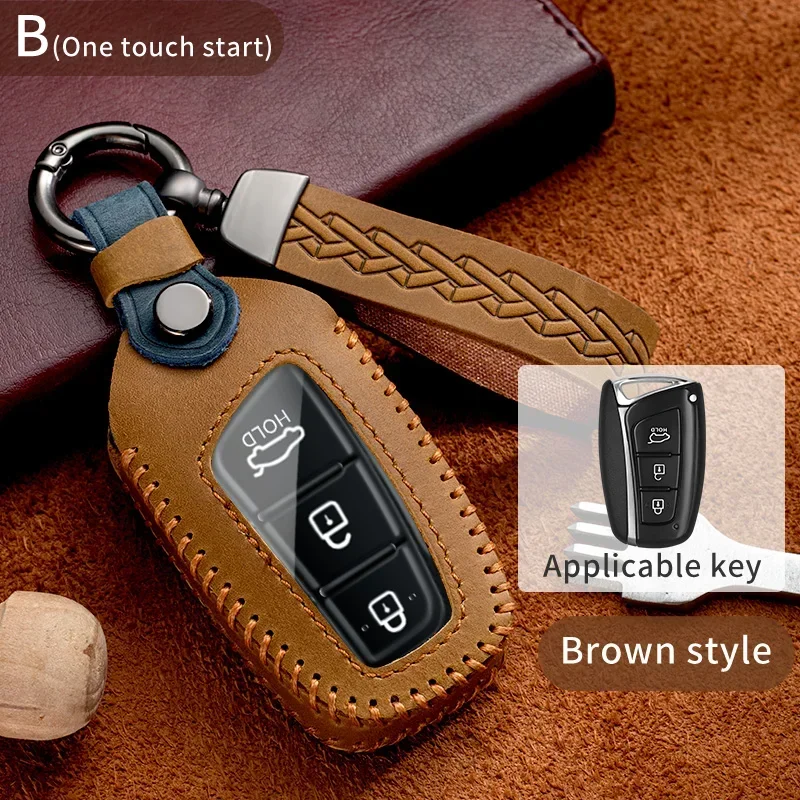 Car Key Case Cover For Hyundai Grand Santa Fe 3 DM ix35 ix45 Genesis DH Grandeur Azera HG Equus 2016 2015 2014 2013 Key Shell