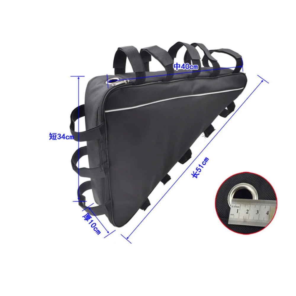 

Bike Li-Ion Case Bicycle Frame Bag Waterproof Oxford Cloth Triangle Battery Bag for Electric Mountain Bikes Road Bikes